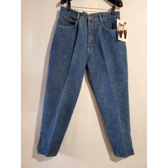 P.S. Gitano NWT Lot of 2 Vintage 80's Acid Wash Mom Jeans Size 13/14 Short Denim - Picture 1 of 13